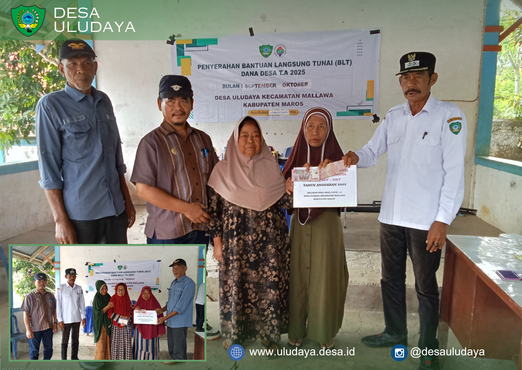 Penyerahan Bantuan Langsung Tunai (BLT)